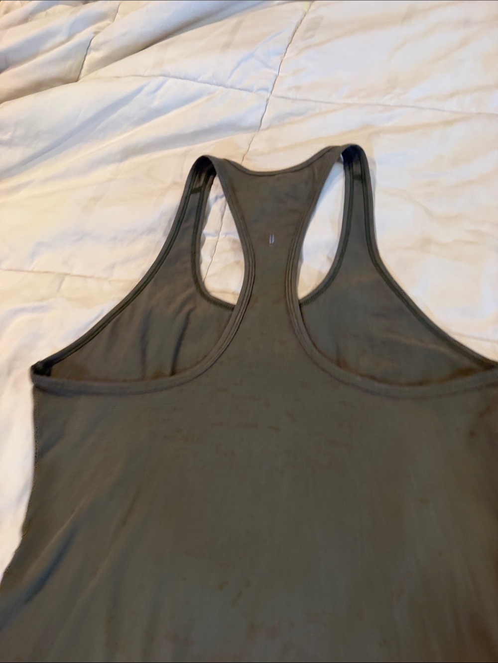 NOBULL Olive Racerback Training Tank - Picture 3 of 7